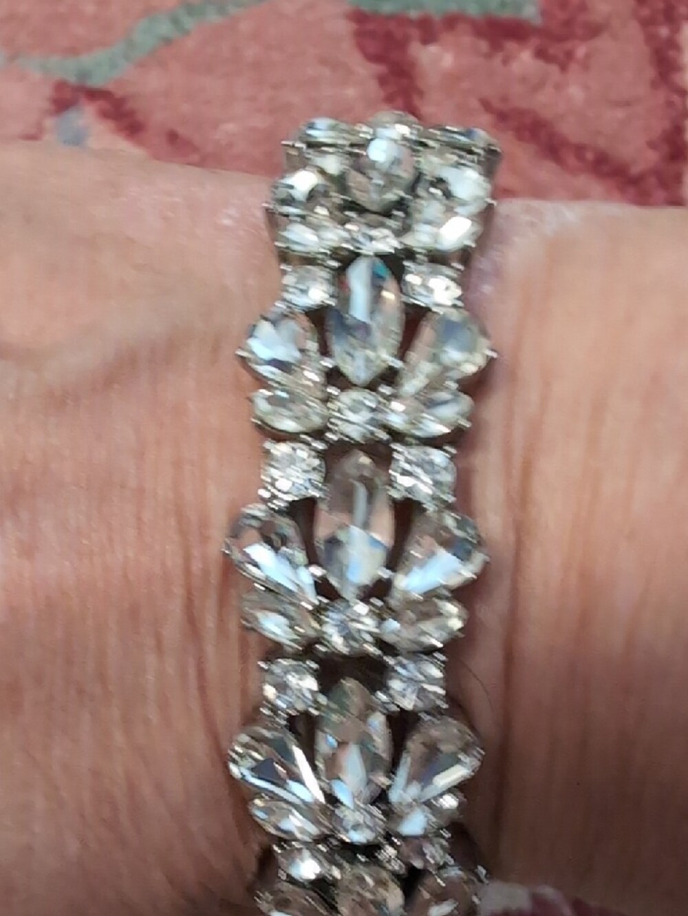 Crystal Statement Bracelet - Silver Sparkle
